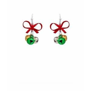 NEW ICON COLLECTION women's holiday earrings in red
